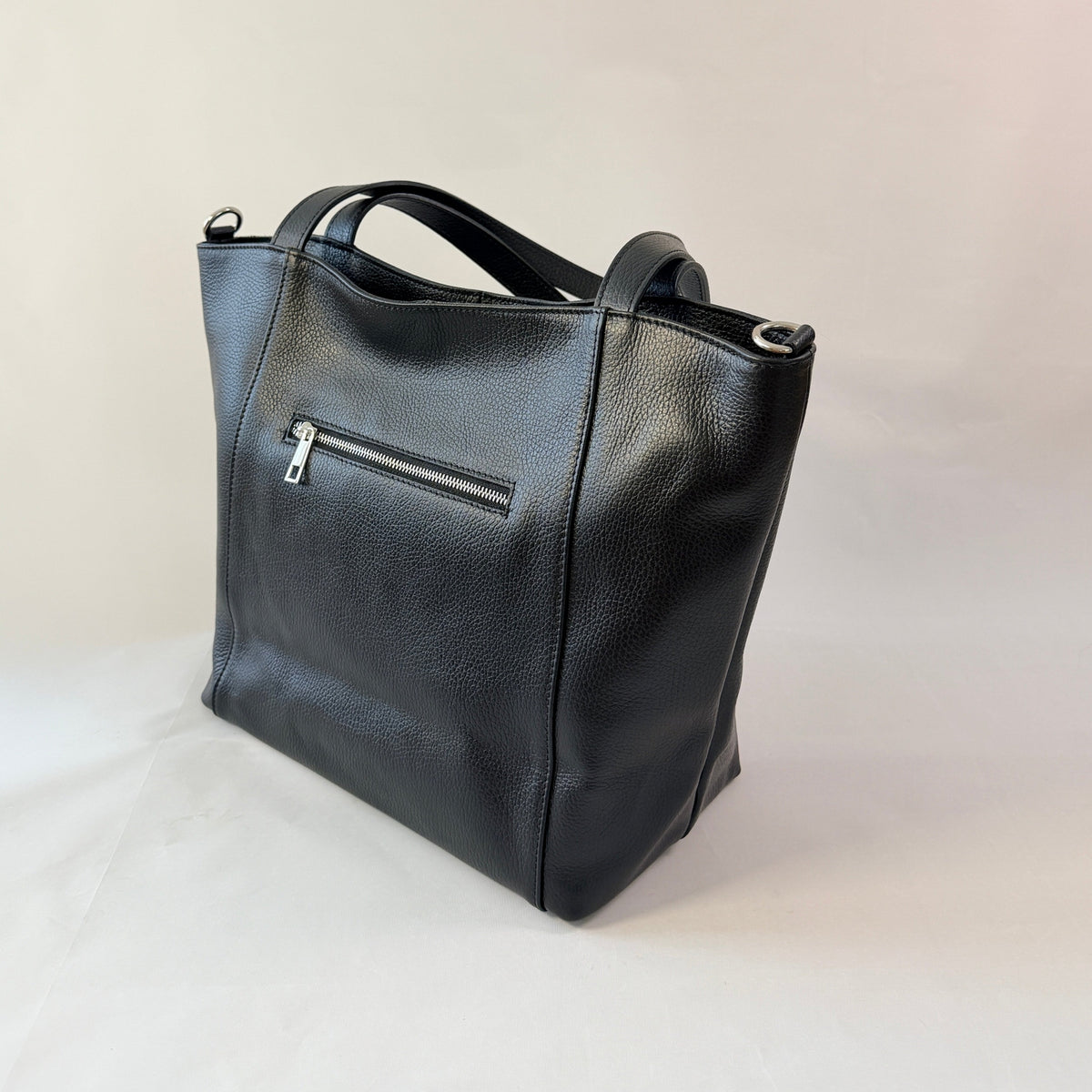 Siena – Borsa tote grande in pelle italiana martellata