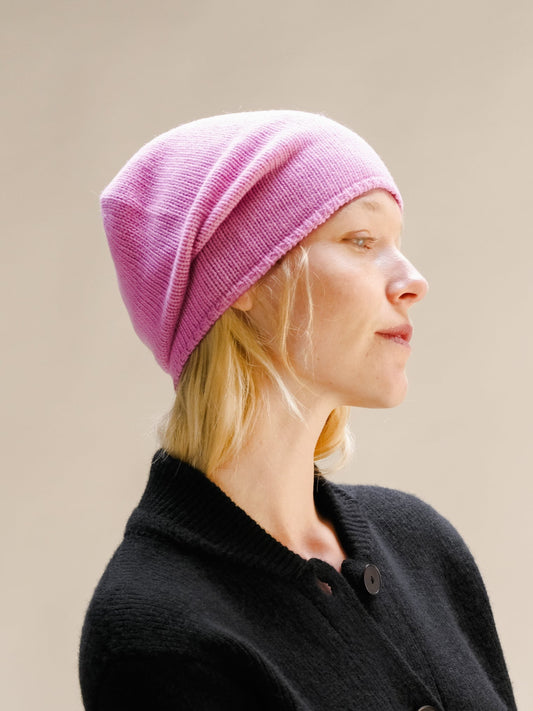 Gorro de lana y cachemir (tejido en 3D)