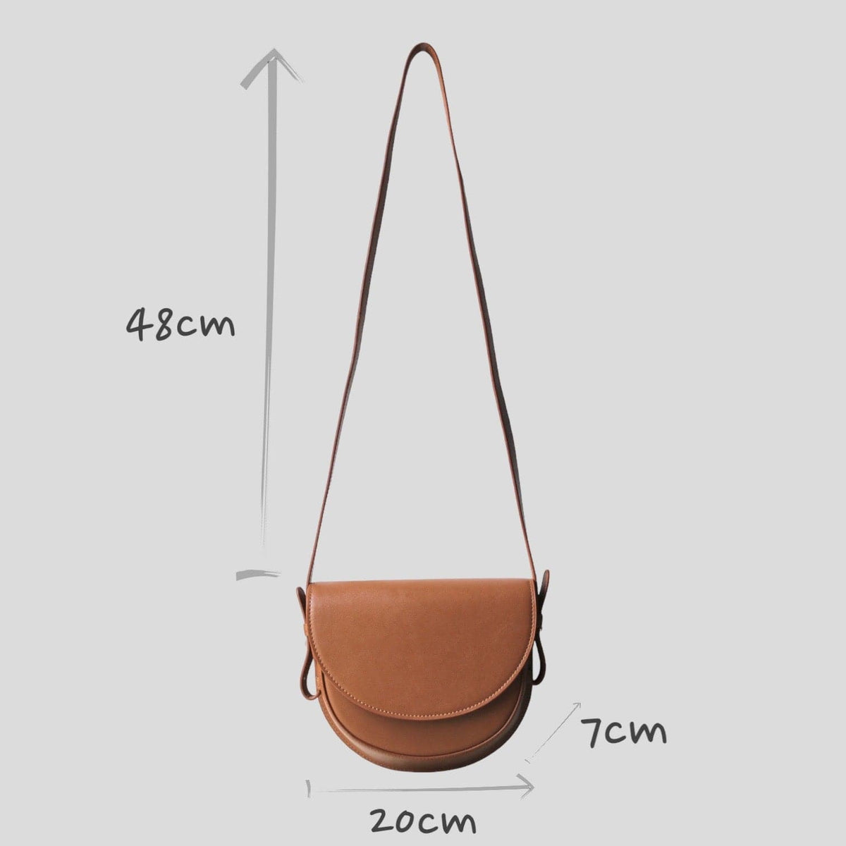 Handbag & Wallet Accessoires Coco - Apple Leather Saddle Bag - Bruin San Rocco Italia