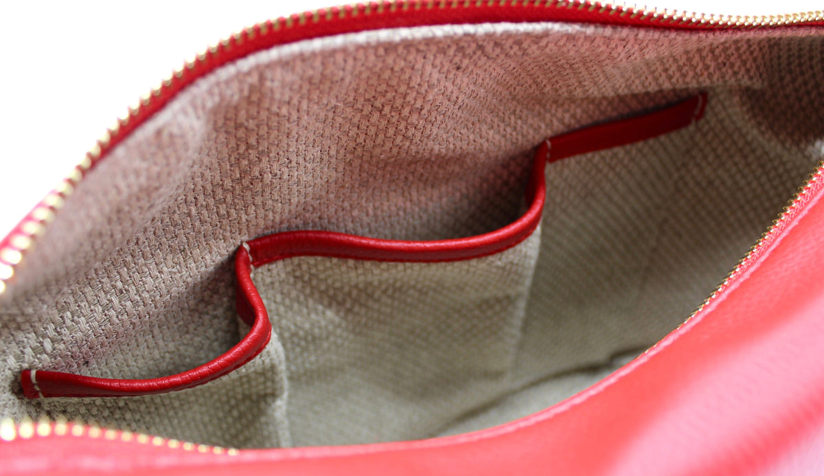 Bag Evy - Vegan Cactus Leather Shoulder Bag - Rouge San Rocco Italia