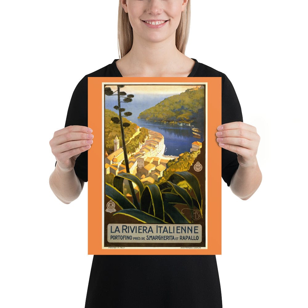 Decorazione 30×40 cm Poster La Riviera Italienne - Portofino San Rocco Italia