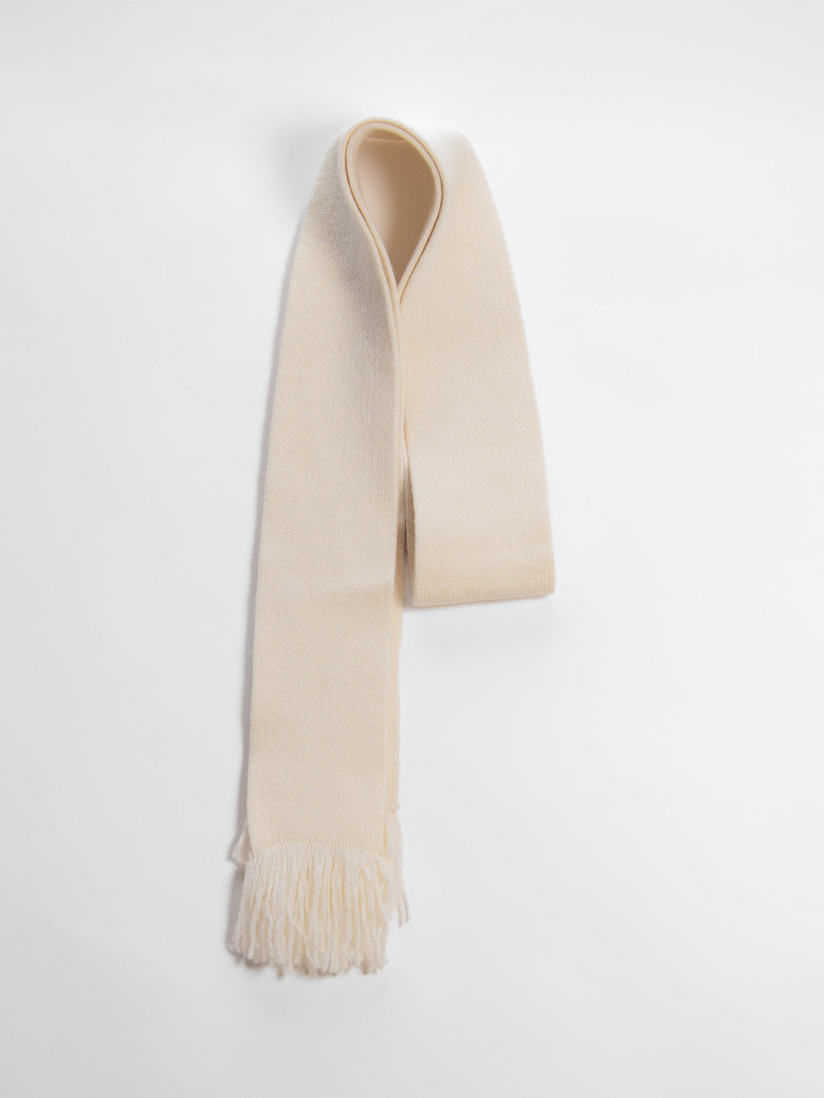 Sciarpe Bianco naturale Sciarpa con frange in misto lana e cashmere San Rocco Italia
