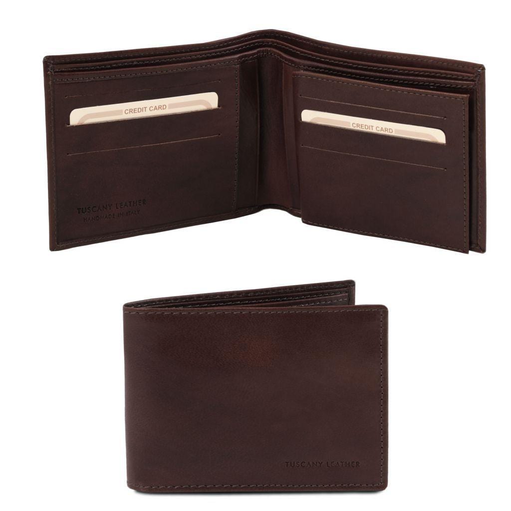 Portefeuilles homme en cuir Portefeuille homme exclusif en cuir à trois volets | TL141353 San Rocco Italia