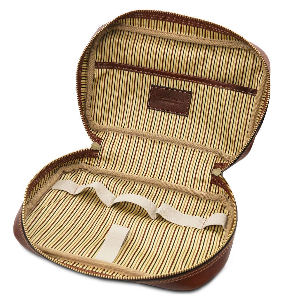 Accessoires de voyage en cuir Jacob - Trousse de toilette en cuir | TL142204 San Rocco Italia