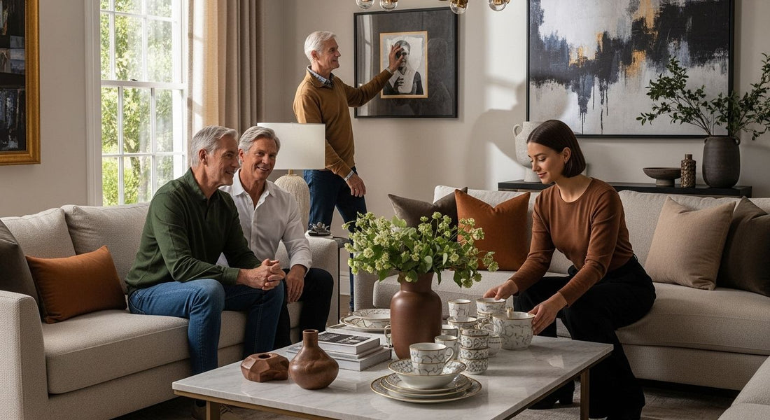 accessoires de maison luxueux, salon élégant, intérieur moderne