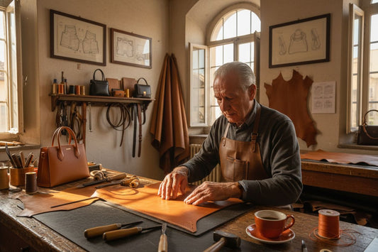 Werkstatt eines italienischen Lederhandwerkers
