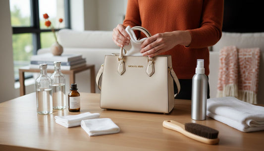 Reinigung einer Lederhandtasche