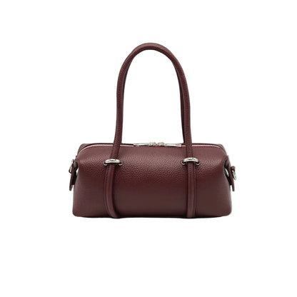 Sac Boston Lucca petit format horizontal en cuir grainé