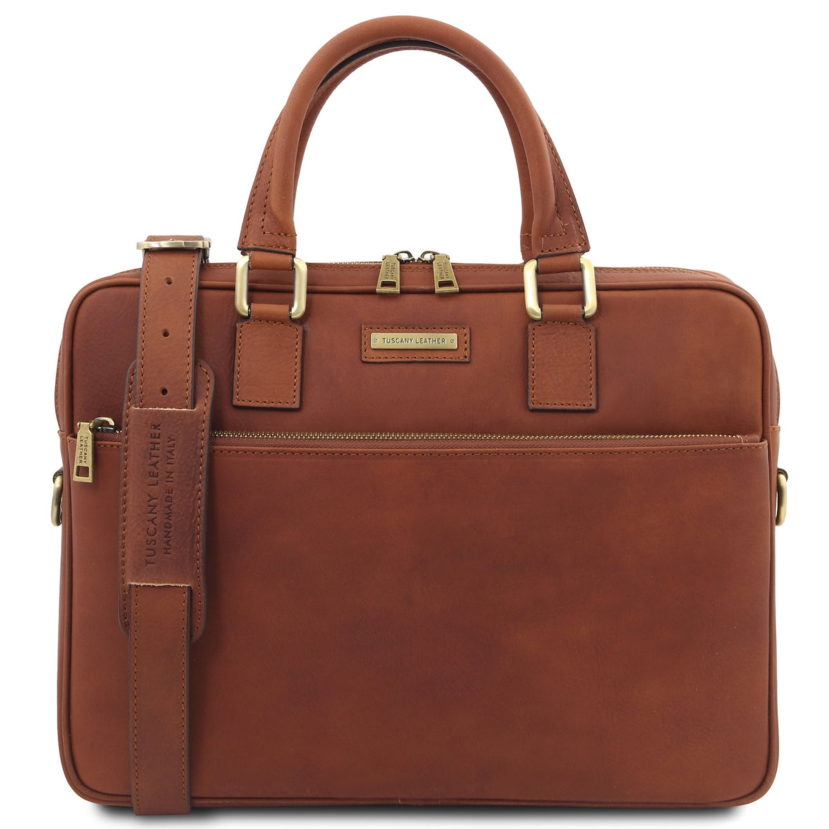 Ferrara - Vegetable tanned leather laptop briefcase