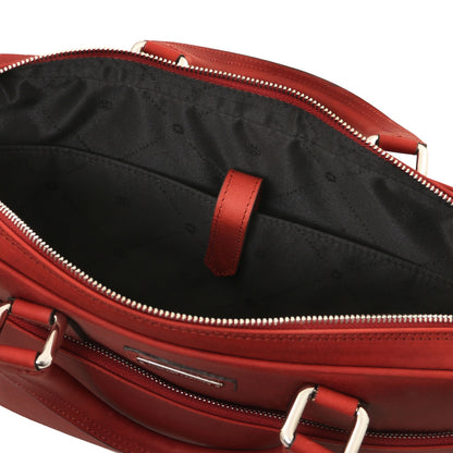 Ferrara - Vegetable tanned leather laptop briefcase