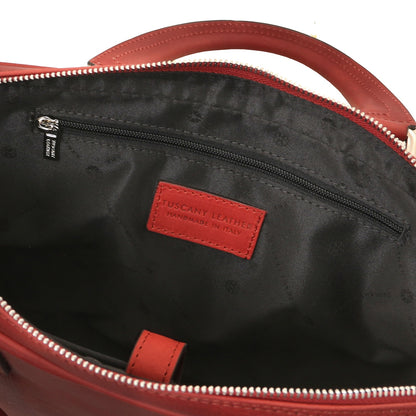 Ferrara - Vegetable tanned leather laptop briefcase
