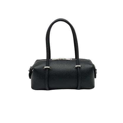 Noir handbag sur fond blanc