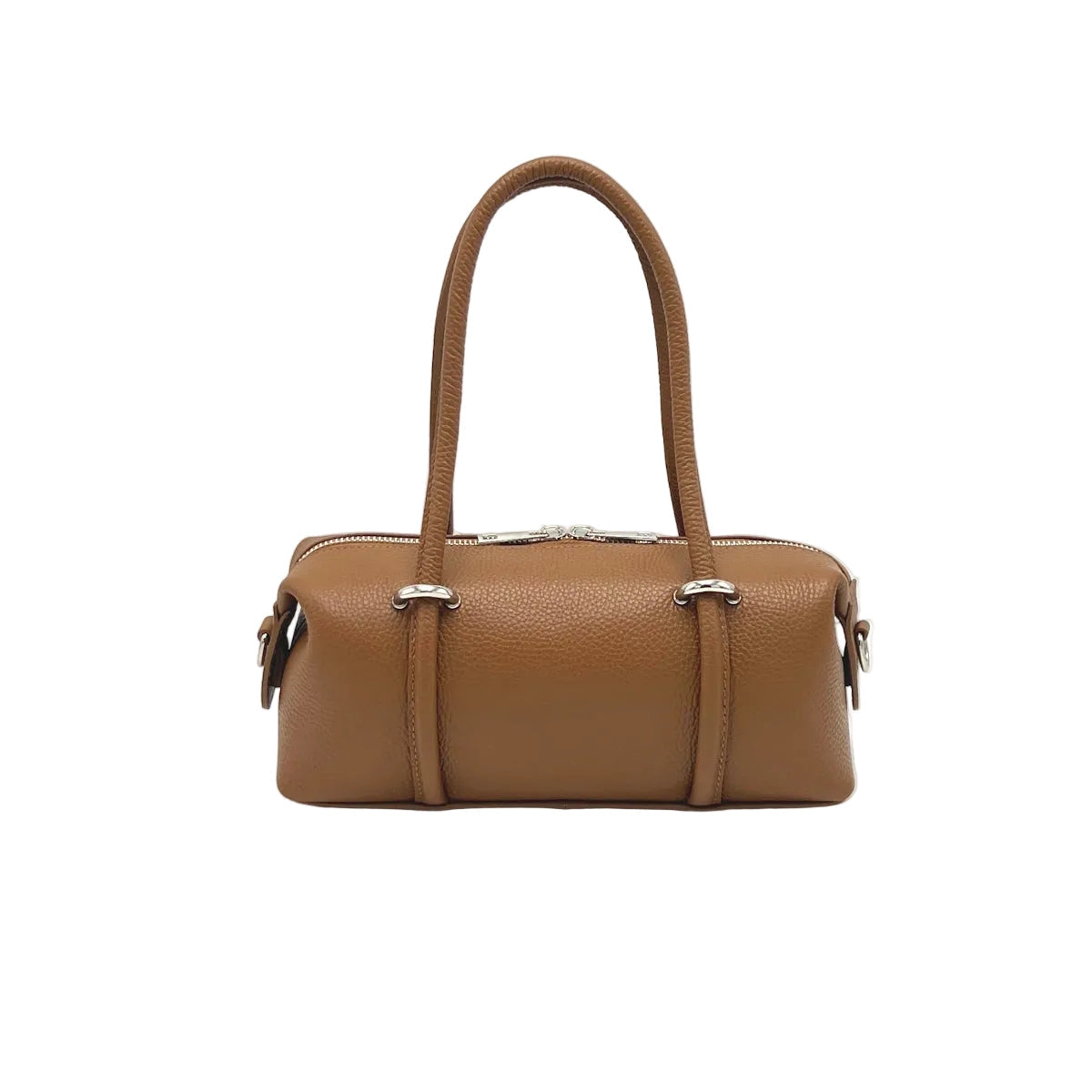 Sac Boston Lucca petit format horizontal en cuir grainé