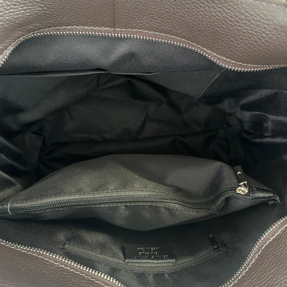 Siena – Borsa tote grande in pelle italiana martellata