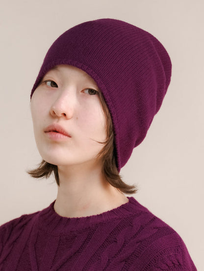Wool & Cashmere Blend Beanie (3D-Knit)