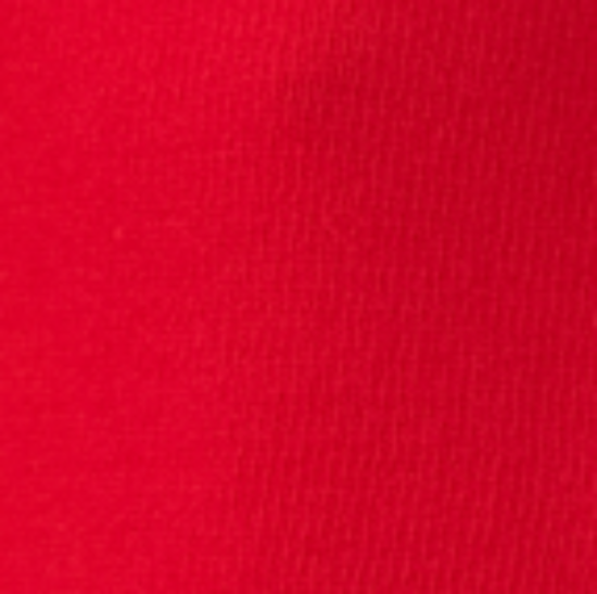 Primo piano di un campione di maglia a coste rosso acceso