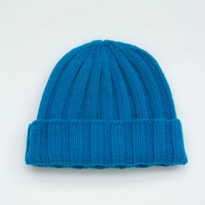 Berretto a coste larghe in misto cashmere