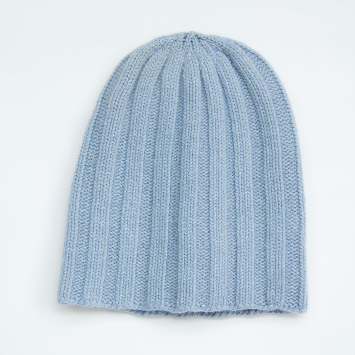 Berretto a coste larghe in misto cashmere