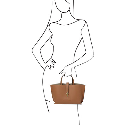 Leather handbags Agatha - Women's leather tote purse | TL142456 San Rocco Italia