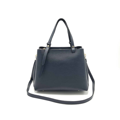 Bolsos de piel Azul oscuro Arezzo – Italian Leather Tote Handbag San Rocco Italia