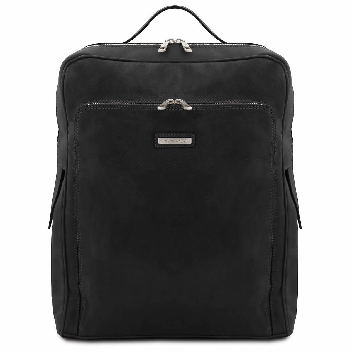 Leather laptop bags Negro Bangkok - Mate leather laptop backpack - Large size | TL142336 San Rocco Italia
