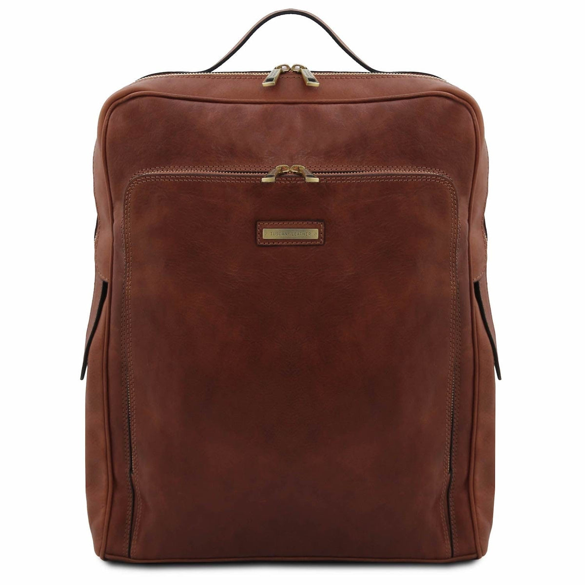Leather laptop bags Marrón Bangkok - Mate leather laptop backpack - Large size | TL142336 San Rocco Italia