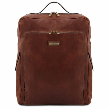 Leather laptop bags Marrón Bangkok - Mate leather laptop backpack - Large size | TL142336 San Rocco Italia