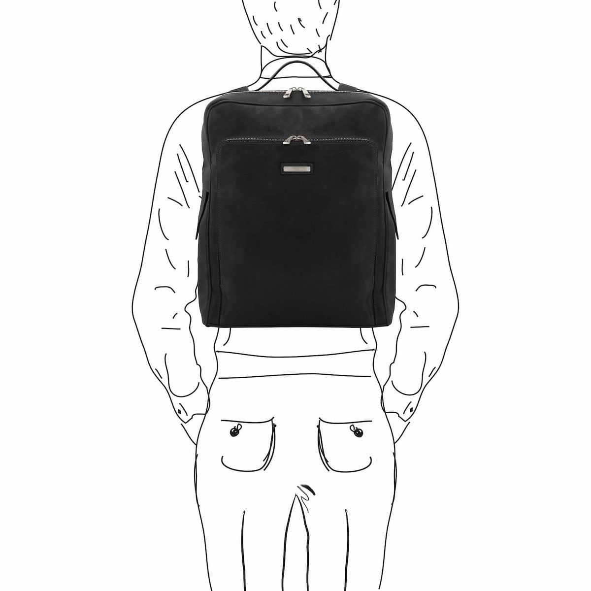 Bolsos de piel para portátil Bangkok - Mochila grande mate de piel para portátil | TL142336 San Rocco Italia