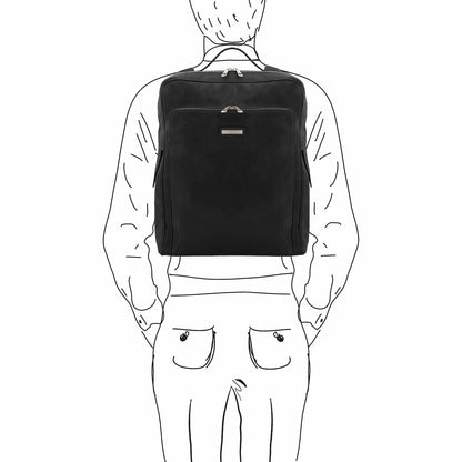 Bolsos de piel para portátil Bangkok - Mochila grande mate de piel para portátil | TL142336 San Rocco Italia