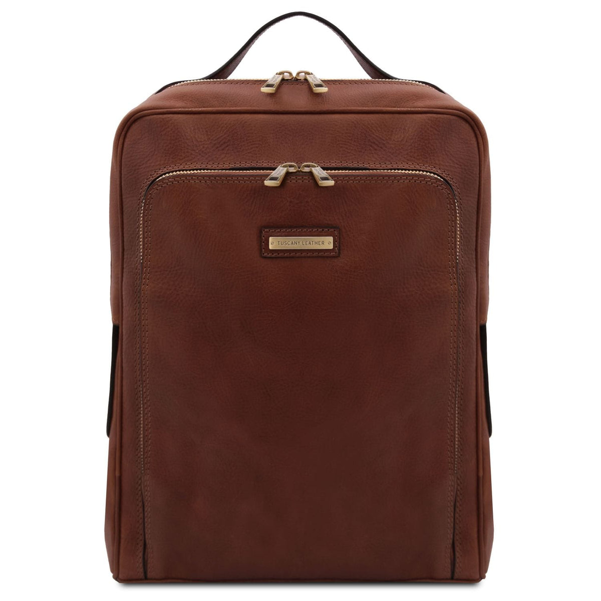 Leather Backpacks Brown Bangkok - Matte leather laptop backpack | TL141793 San Rocco Italia