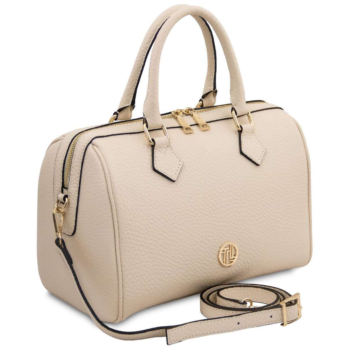 Barrique - Small leather duffle handbag | TL142586