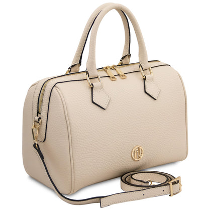 Barrique - Small leather duffle handbag | TL142586
