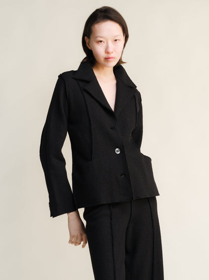 Knitwear Boiled Wool Bar Jacket San Rocco Italia
