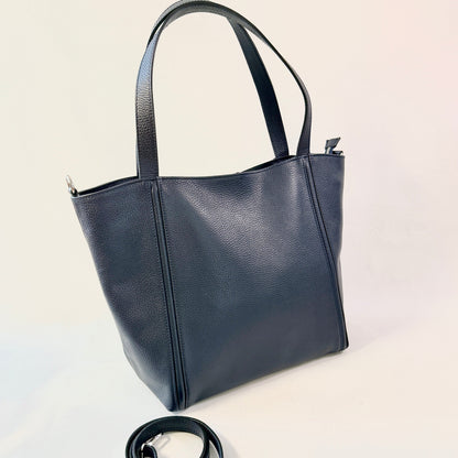 Siena – Borsa tote grande in pelle italiana martellata
