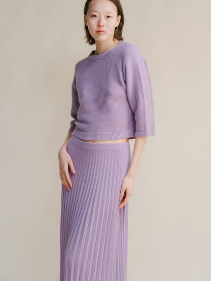 Maglieria Laveer / S Cashmere Mix Cropped 3/4 Sleeve Pullover San Rocco Italia