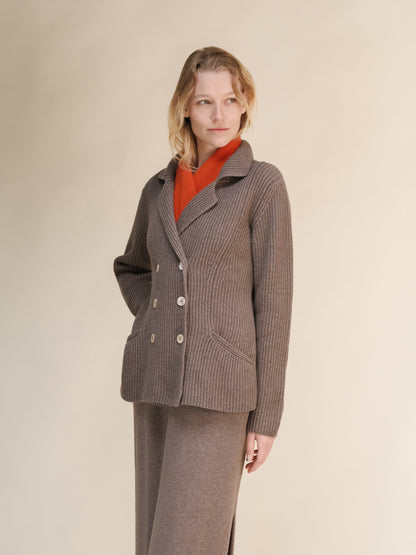 Maglieria Arancione Cashmere Mix Sciarpa San Rocco Italia