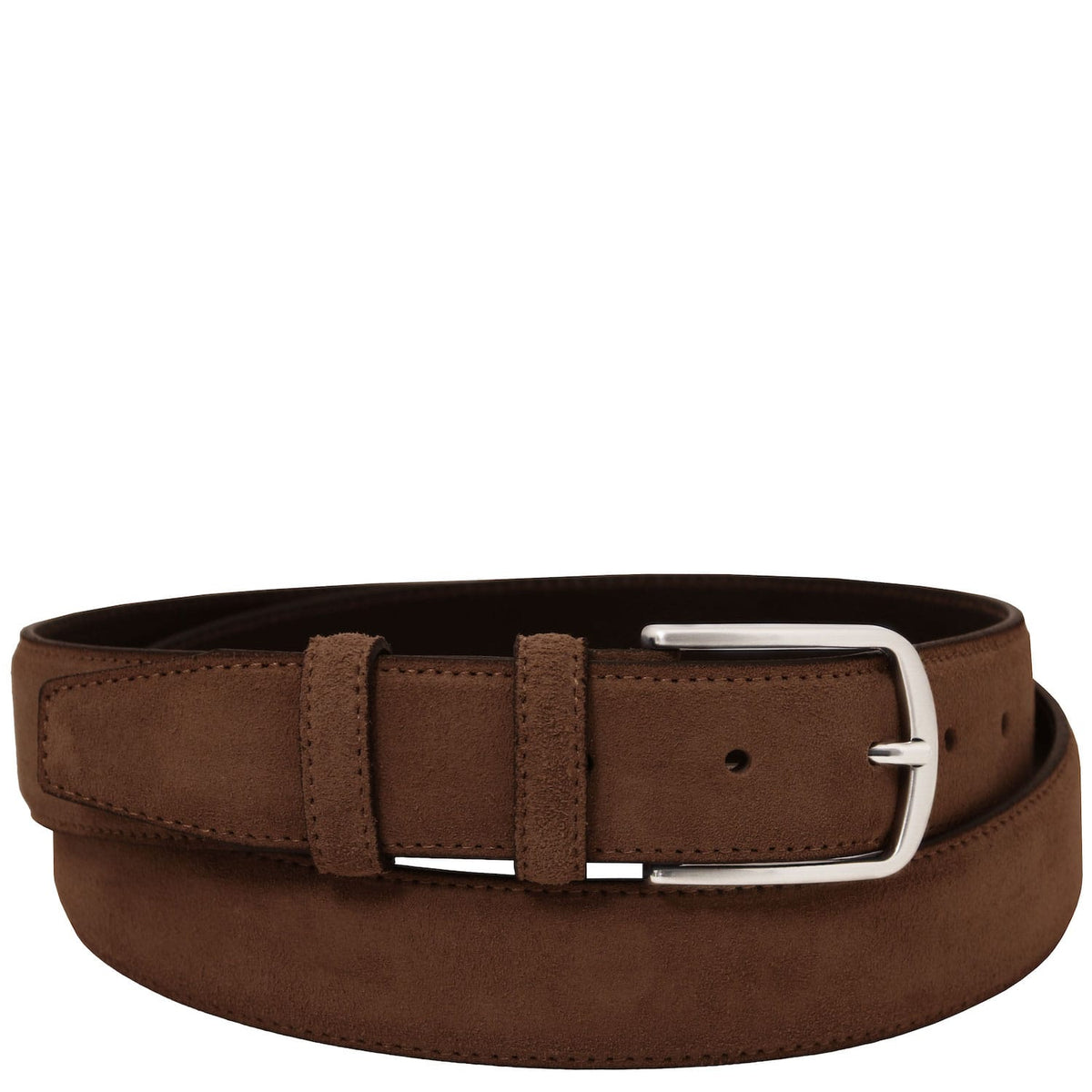 Leather Belts for men Brown / 95 cm Casual suede leather belt 35mm | TL142536 San Rocco Italia