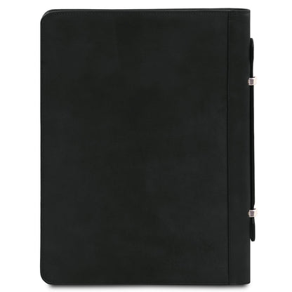 Cesare - Leather document case with handle and ring binder | TL142554
