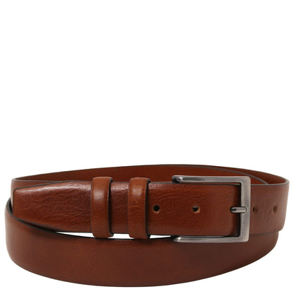 Leather Belts for men Bruin / 95 cm Klassiek full-grain leather belt 35mm | TL142531 San Rocco Italia