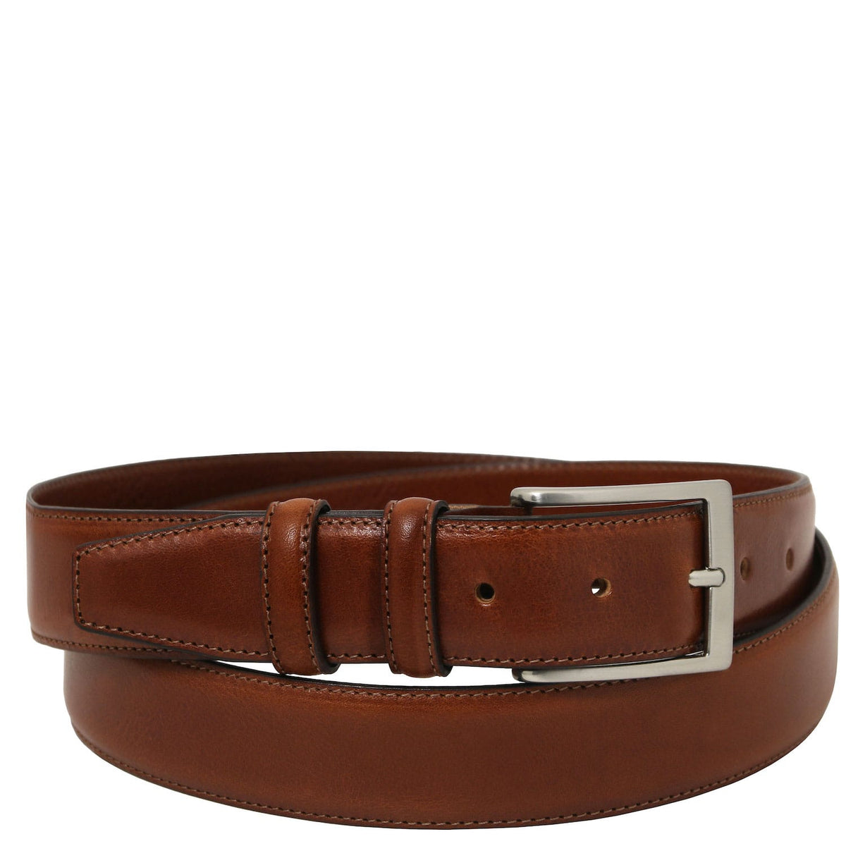 Leather Belts for men Braun / 95 cm Klassisch full-grain leather belt 35mm | TL142532 San Rocco Italia