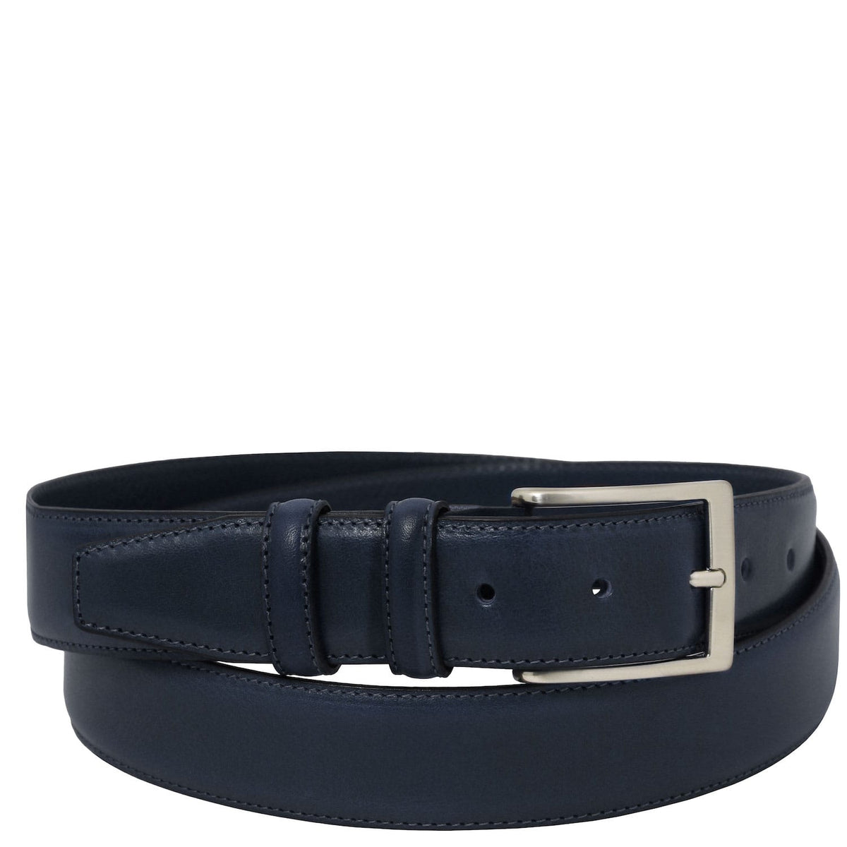 Leather Belts for men Dunkelblau / 95 cm Klassisch full-grain leather belt 35mm | TL142532 San Rocco Italia