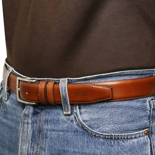 Leather Belts for men Classic full-grain leather belt 35mm | TL142532 San Rocco Italia