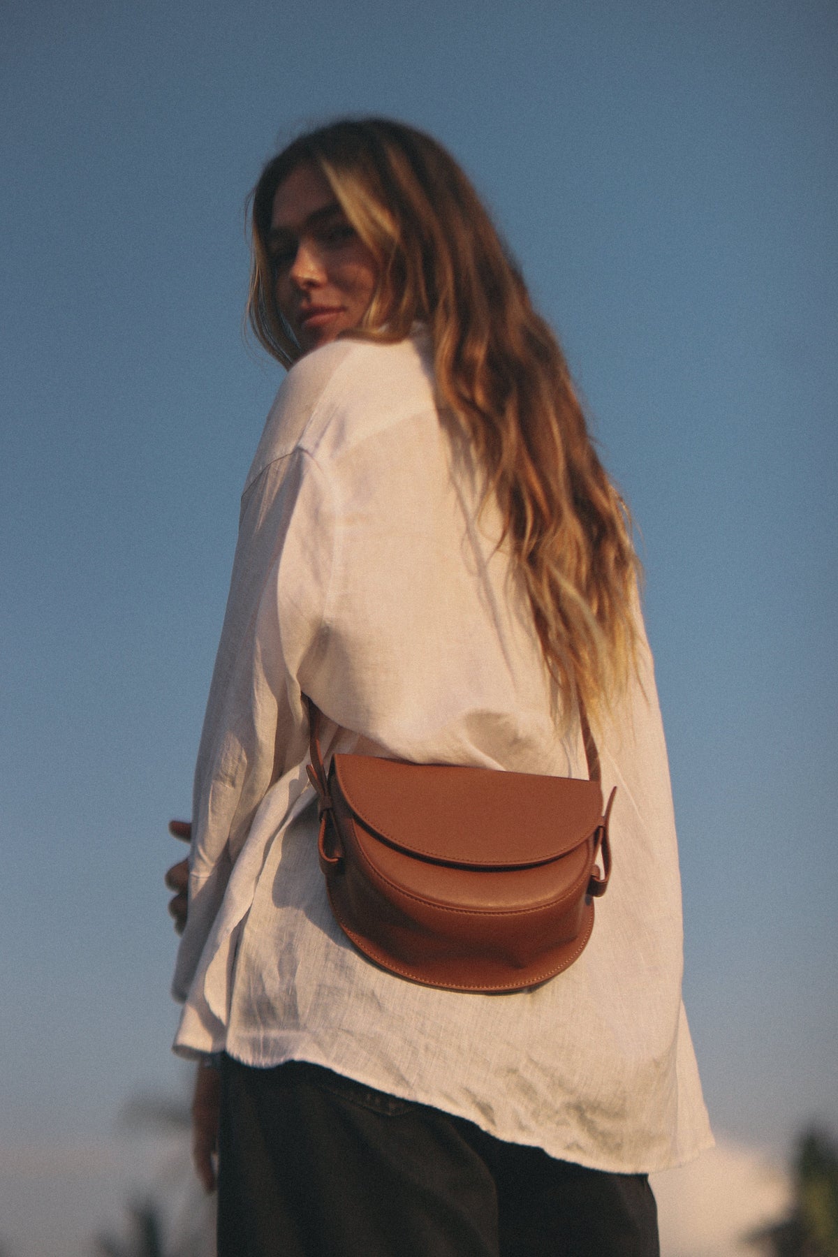 Handbag & Wallet Accessoires Coco - Apple Leather Saddle Bag - Bruin San Rocco Italia