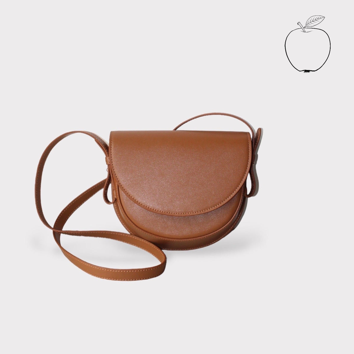 Handbag & Wallet Accessoires Coco - Apple Leather Saddle Bag - Bruin San Rocco Italia
