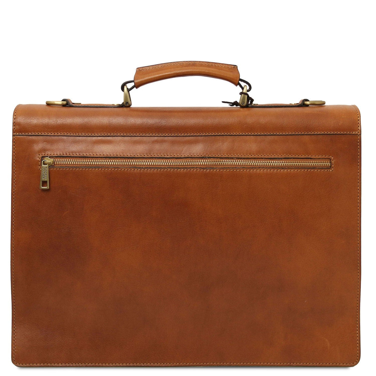 Maletines de piel Cremona - 3 compartment matte leather briefcase | TL142448 San Rocco Italia