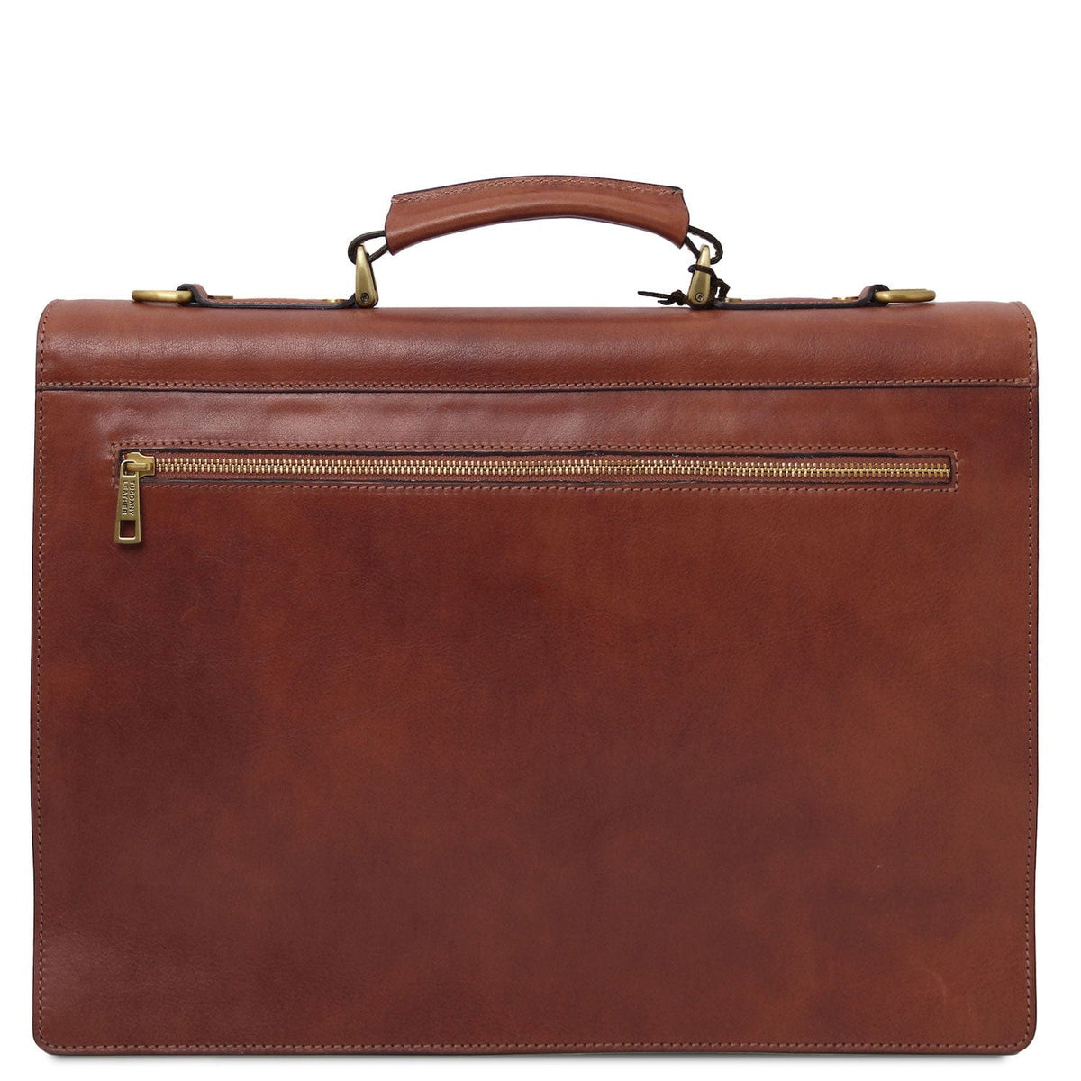 Maletines de piel Cremona - 3 compartment matte leather briefcase | TL142448 San Rocco Italia