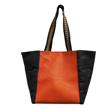 Cabas Denim & Orange
