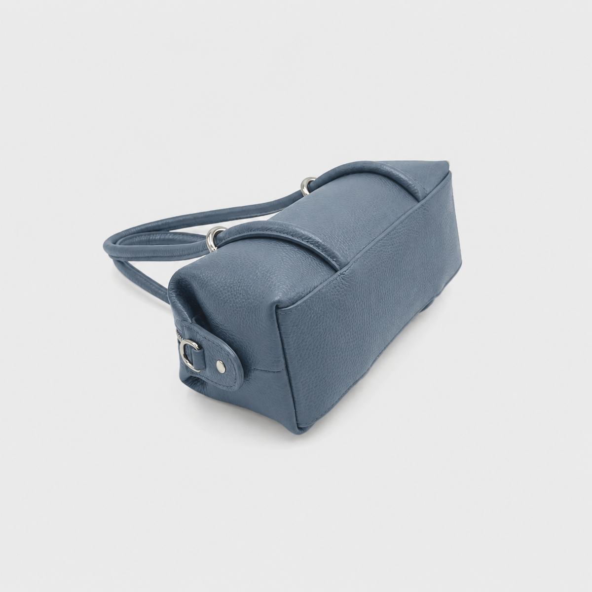 Sac Boston Lucca petit format horizontal en cuir grainé