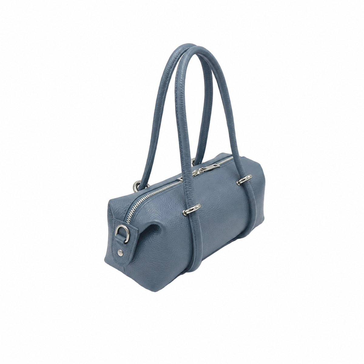 Sac Boston Lucca petit format horizontal en cuir grainé