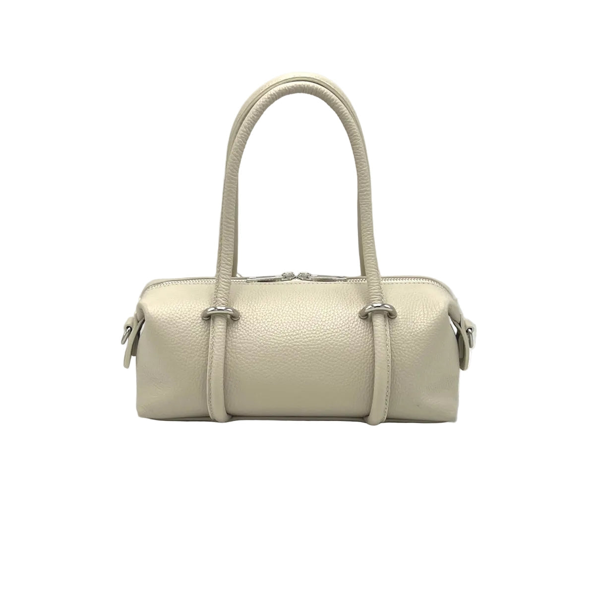 Sac Boston Lucca petit format horizontal en cuir grainé